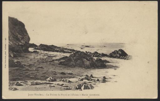 La pointe du Payré et l'océan à marée montante / Jules Robuchon phot.